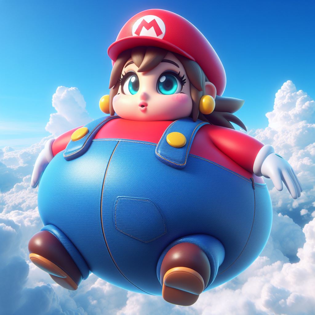 Rex Inflation Mario Inflated Mario Girl 4 by JaredtaylorMcguire on DeviantArt