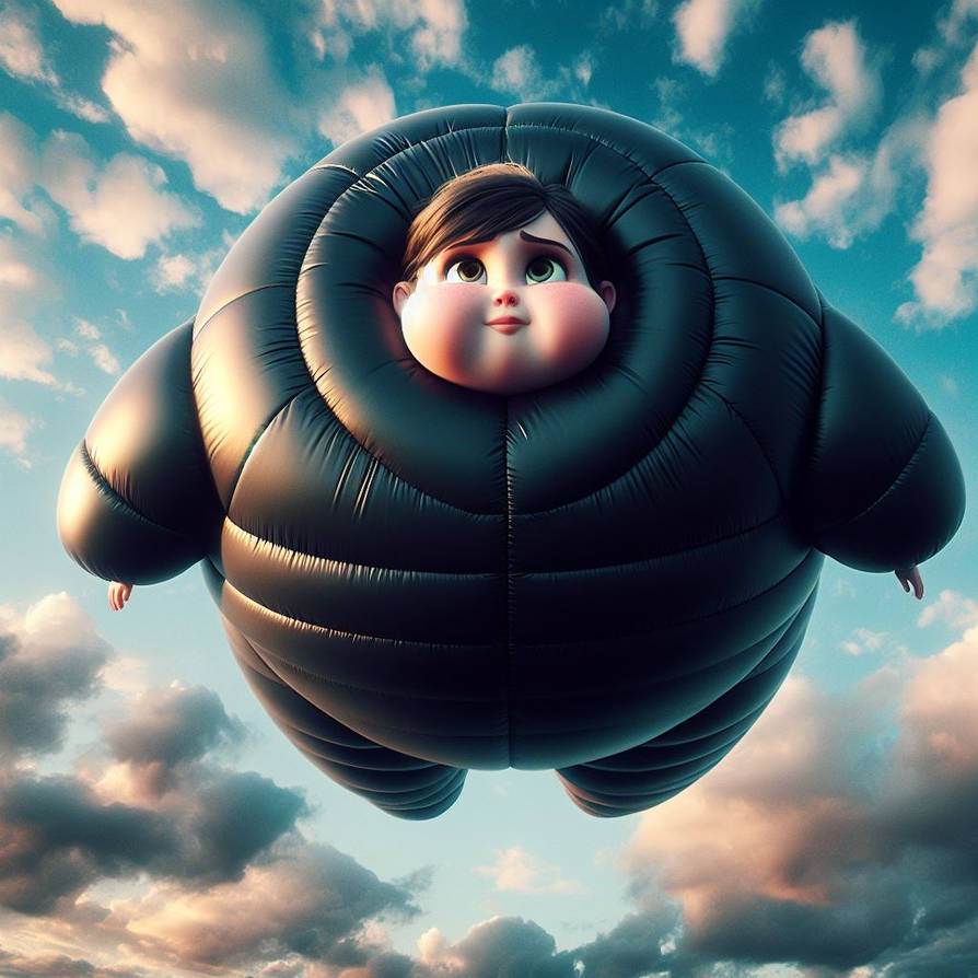 Inflated Girl 91 by JaredtaylorMcguire on DeviantArt