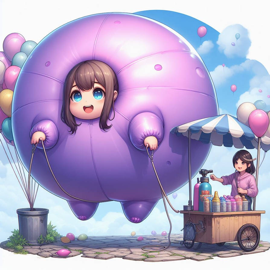 Inflated Girl 109 by JaredtaylorMcguire on DeviantArt