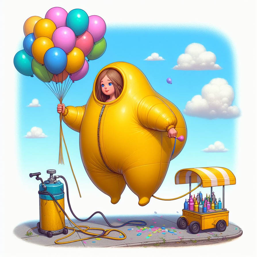 Inflated Girl 112 by JaredtaylorMcguire on DeviantArt