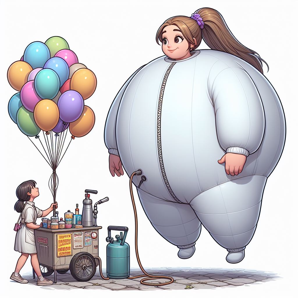 Inflated Girl 121 by JaredtaylorMcguire on DeviantArt