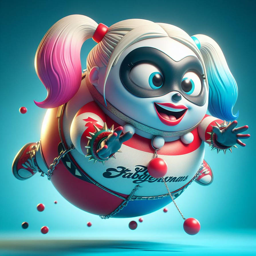 Harley Quinn Inflated 2 by JaredtaylorMcguire on DeviantArt