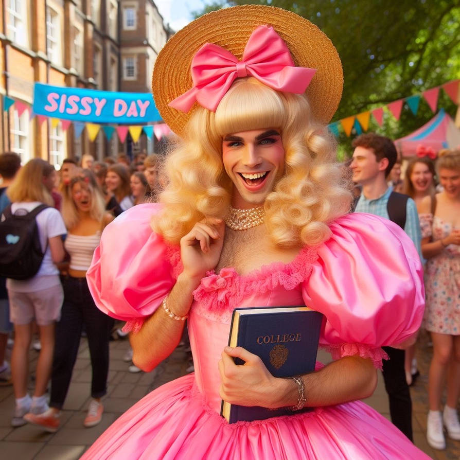 The only one who dressed for Sissy Day! by The-Frilly-Salon on DeviantArt