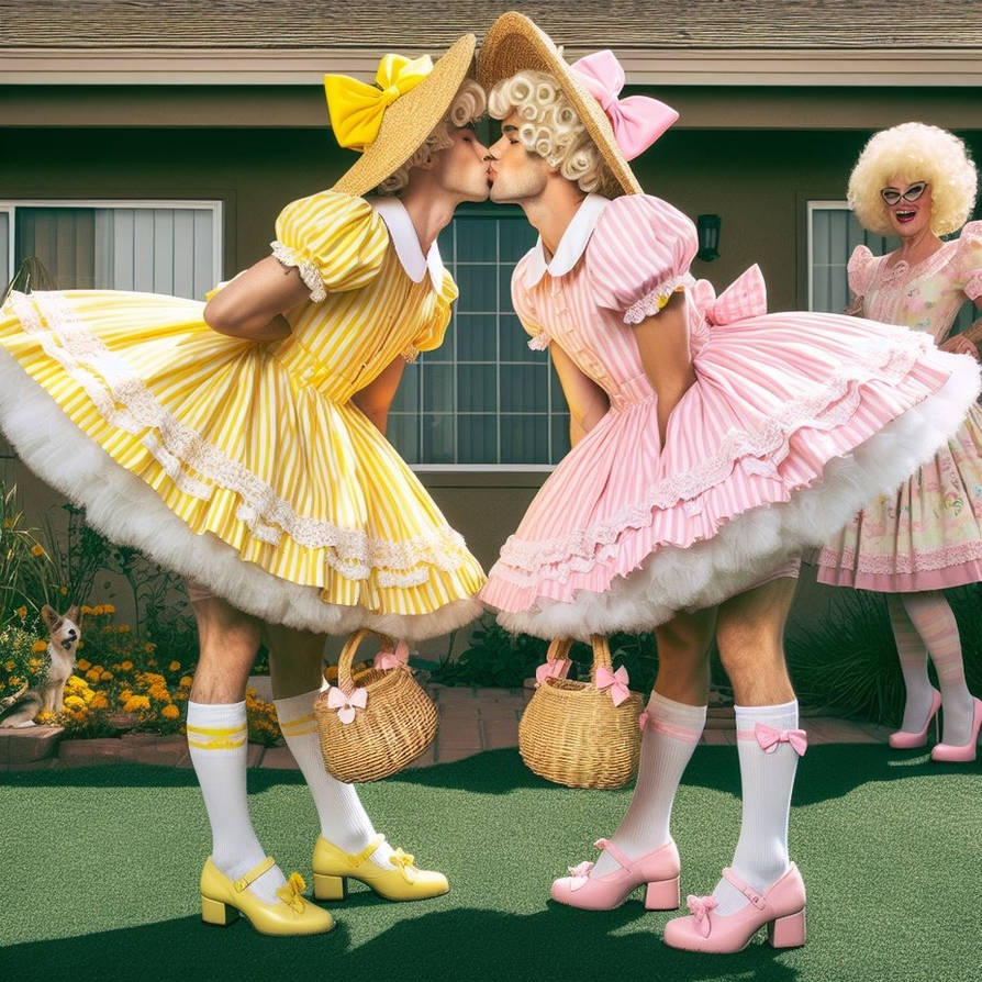 Prissy Display Kissy Sissies!!! by The-Frilly-Salon on DeviantArt