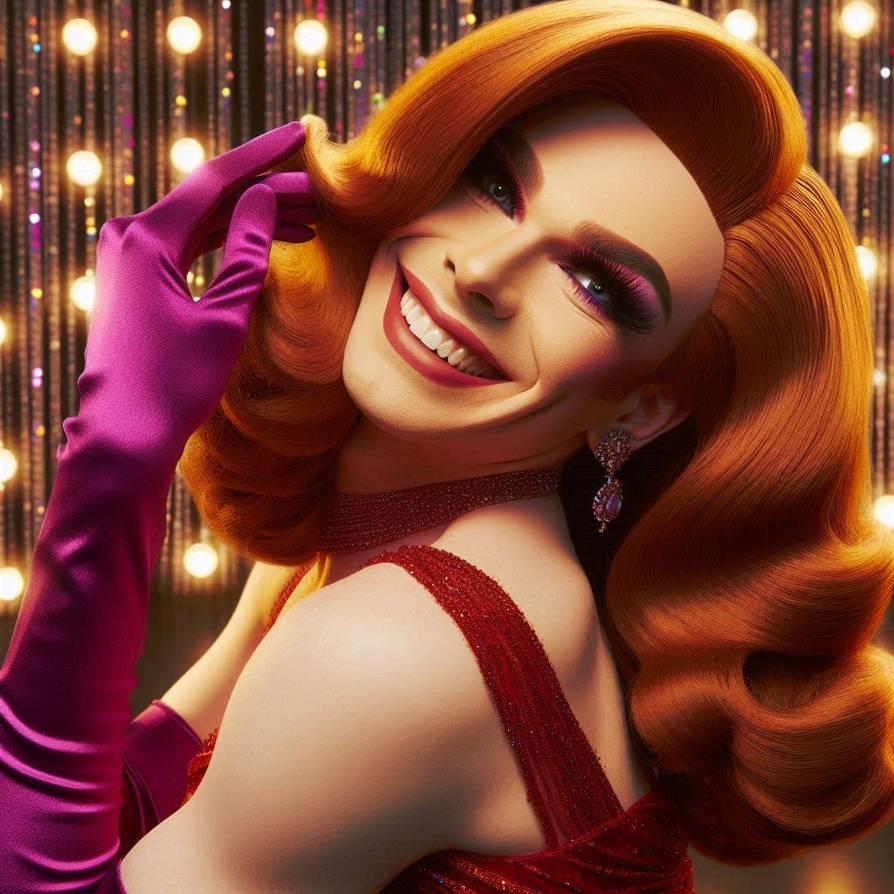 Jessica Rabbit Look Kenny living his new Jessica Rabbit look! by The-Frilly-Salon on DeviantArt