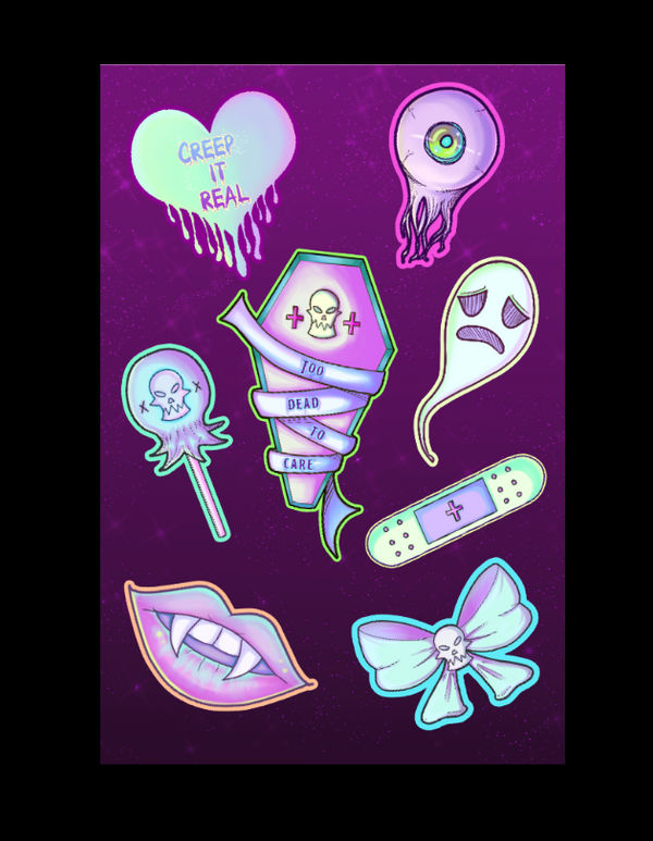 Pastel Sticker Set Pastel Sticker Set by GlitterGlitched on DeviantArt