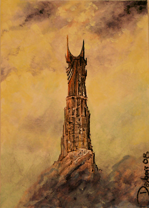 Barad-dur in the dawn