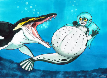 Mermay 2022 #1 - Puffer Mermaid by Spinosaurus-Fan