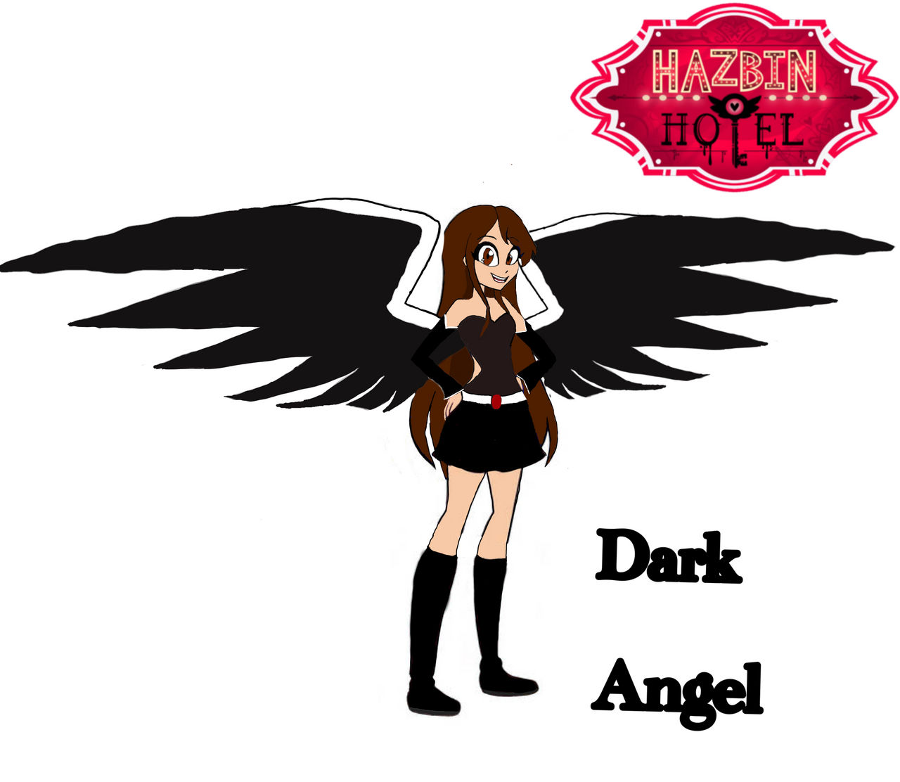 Hazbin hotel dark angel oc by Attitudeelf on DeviantArt