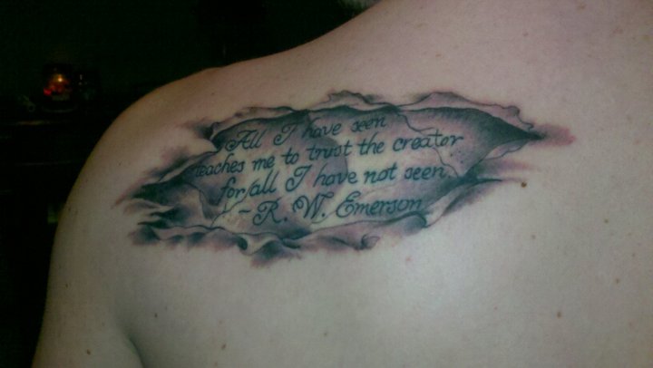 Torn Skin Quote Tattoo by thelinesthattied on DeviantArt