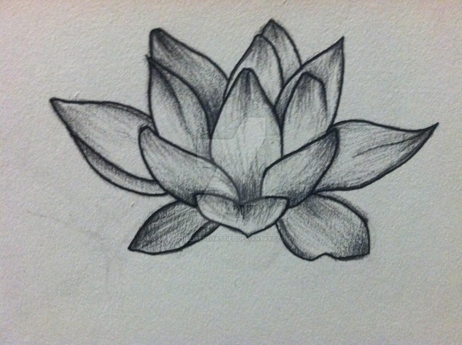 Lotus Flower Tattoo Design by thelinesthattied on DeviantArt