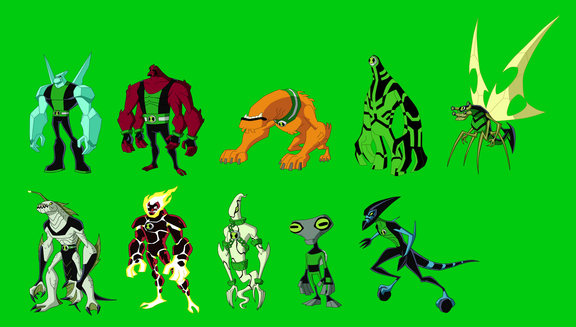 Ben 10 Aliens List With Pictures And Names Ben 10 Original Aliens by G410 on DeviantArt