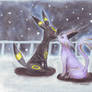 Espeon and Umbreon