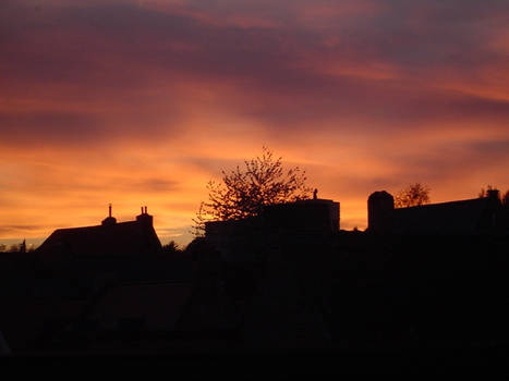 sundown in Leuven