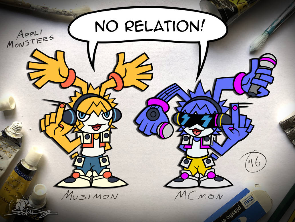 Musimon Musimon and MCmon (No Relation) by SodaDog on DeviantArt