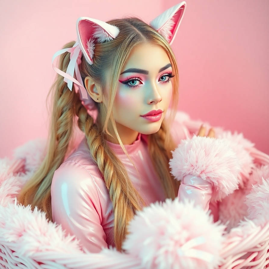 Pretty kitty girl by aimeemorgan on DeviantArt