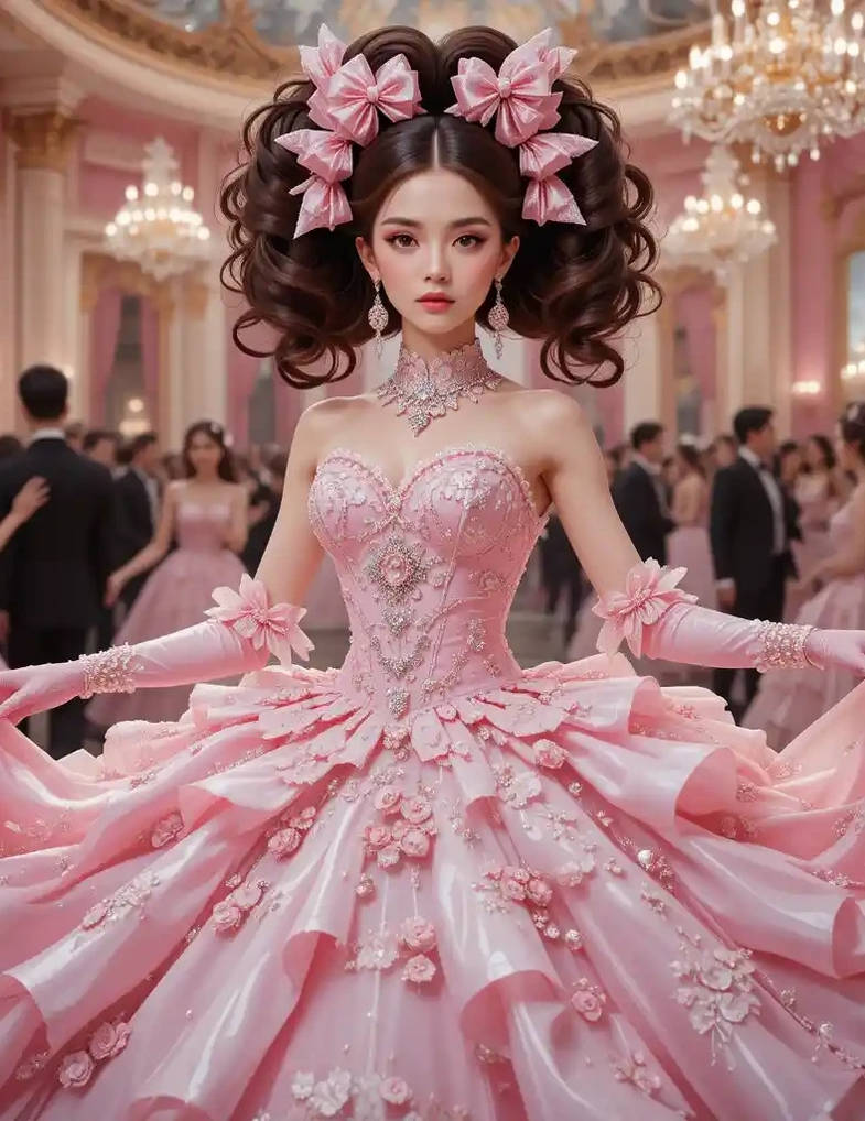 Pink Rococo Oc Design Pink rococo ballroom beauty by aimeemorgan on DeviantArt