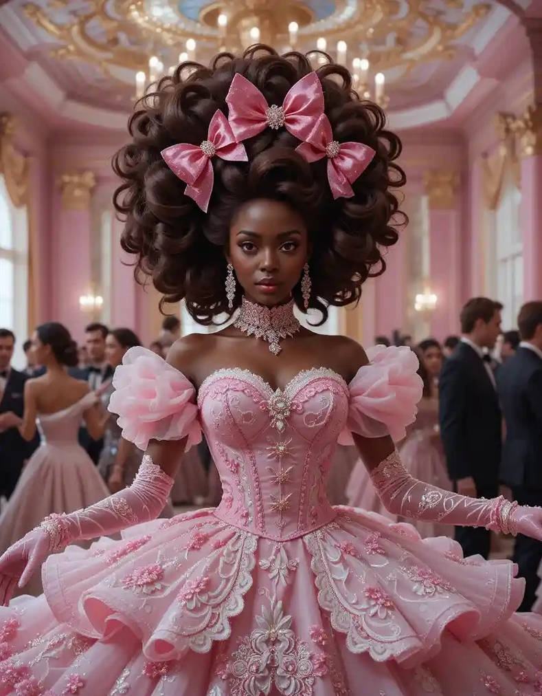 Pink rococo ballroom beauty by aimeemorgan on DeviantArt