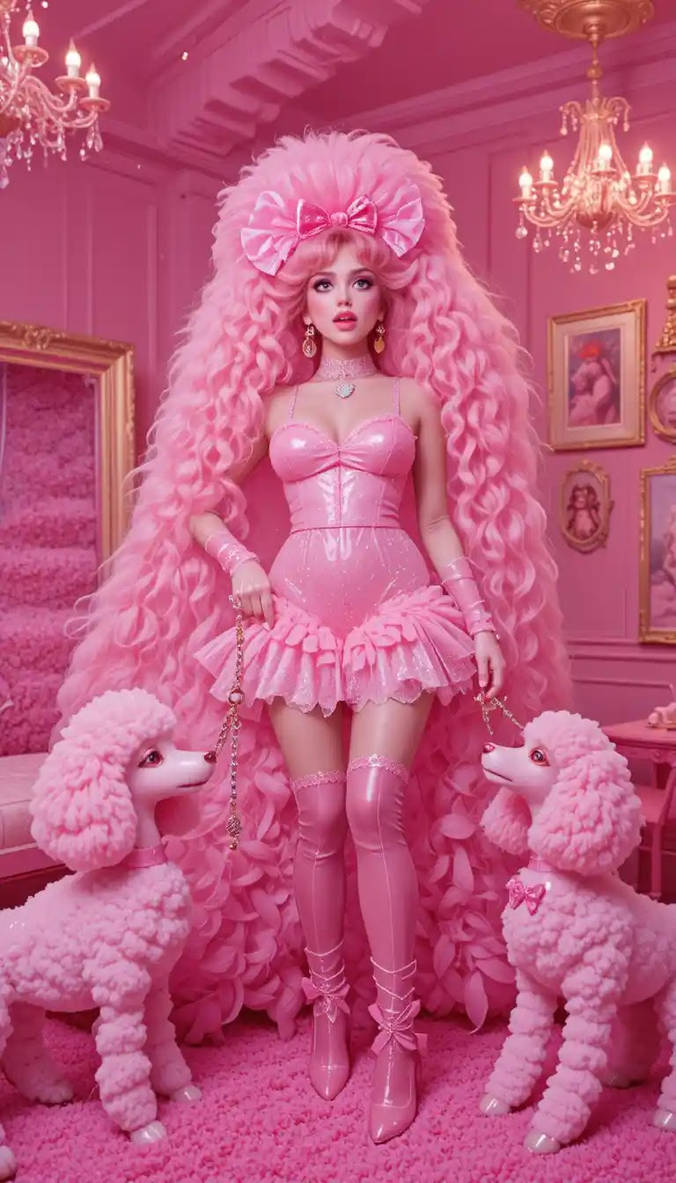 Pink Lady Deviantart Pink lady and her pink poodles by aimeemorgan on DeviantArt