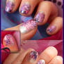 Twilight Flowers - Nail art