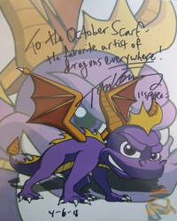 Spyro The Dragon Autograph