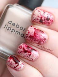 True Blood Splatter Nails