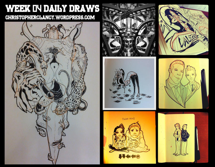 Draw Week Daily Draw: Week 04 by C-CLANCY on DeviantArt