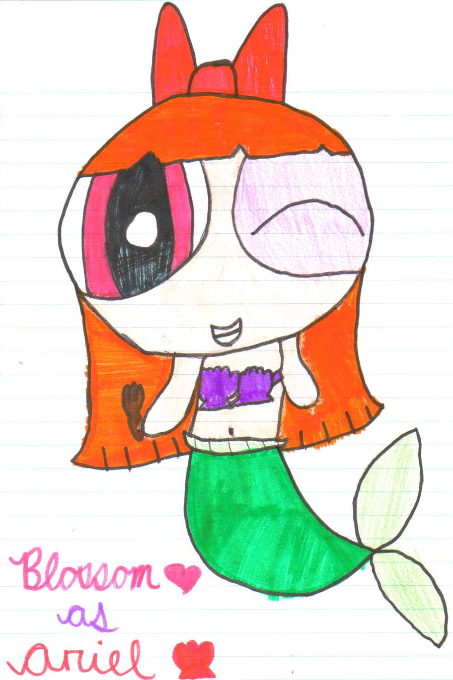 Blossom as Ariel