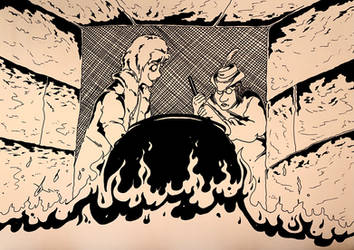 Inktober 2023 - Fire