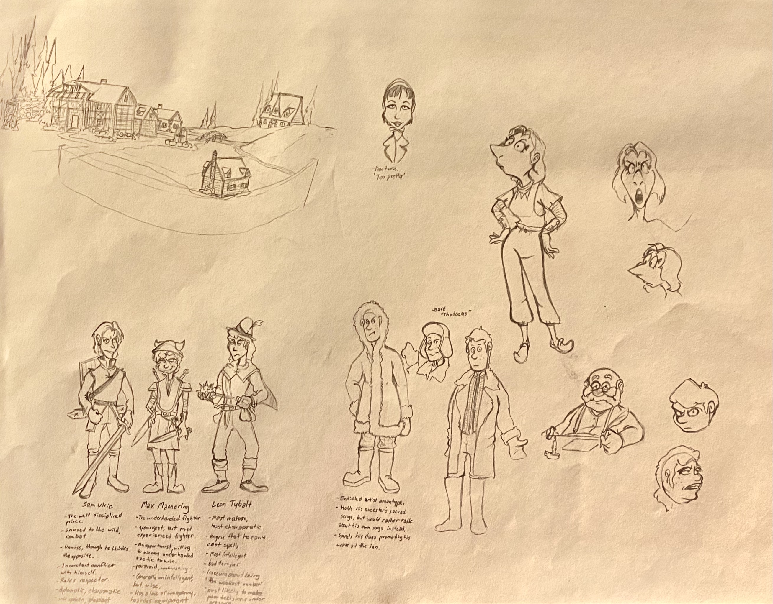 Early Fantasy Sketches