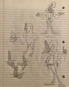 Butch Cassowary (concept sketches)