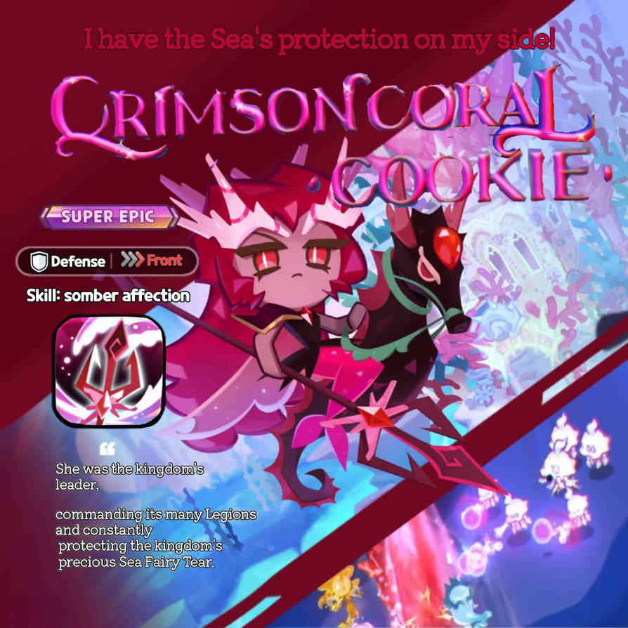 Crimson coral cookie teaser image (fanmade by HAPPYTHOUGHTD on DeviantArt