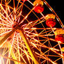 Night Ferris Wheel And Moon