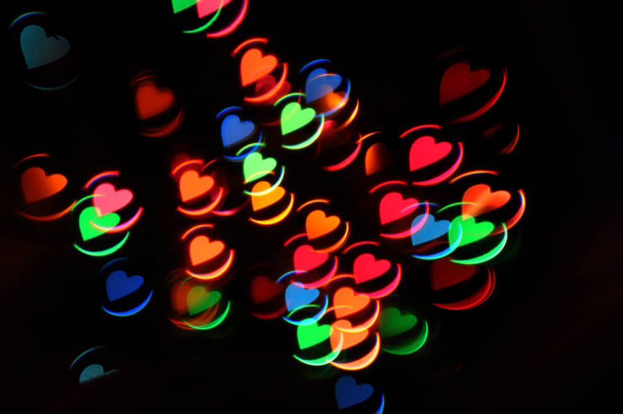 Heart Bokeh Texture 3 by LDFranklin