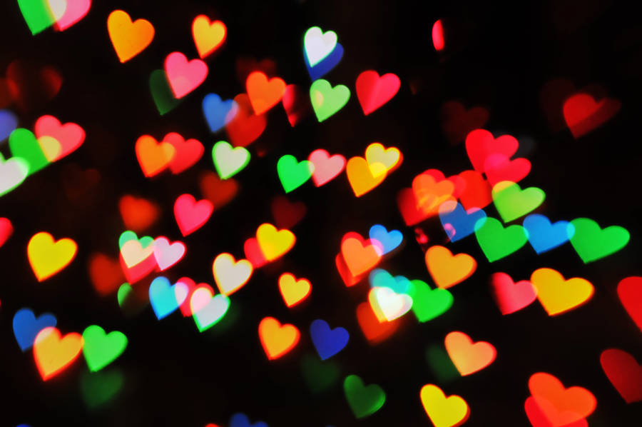 Heart Bokeh Texture 4 by LDFranklin