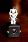 Olaf And Polaroid Cube by LDFranklin
