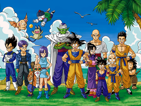 Goku Y Sus Amigos By Cruzazul On Deviantart