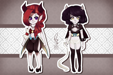 10 USD each/one :: Demon Girls Adoptables