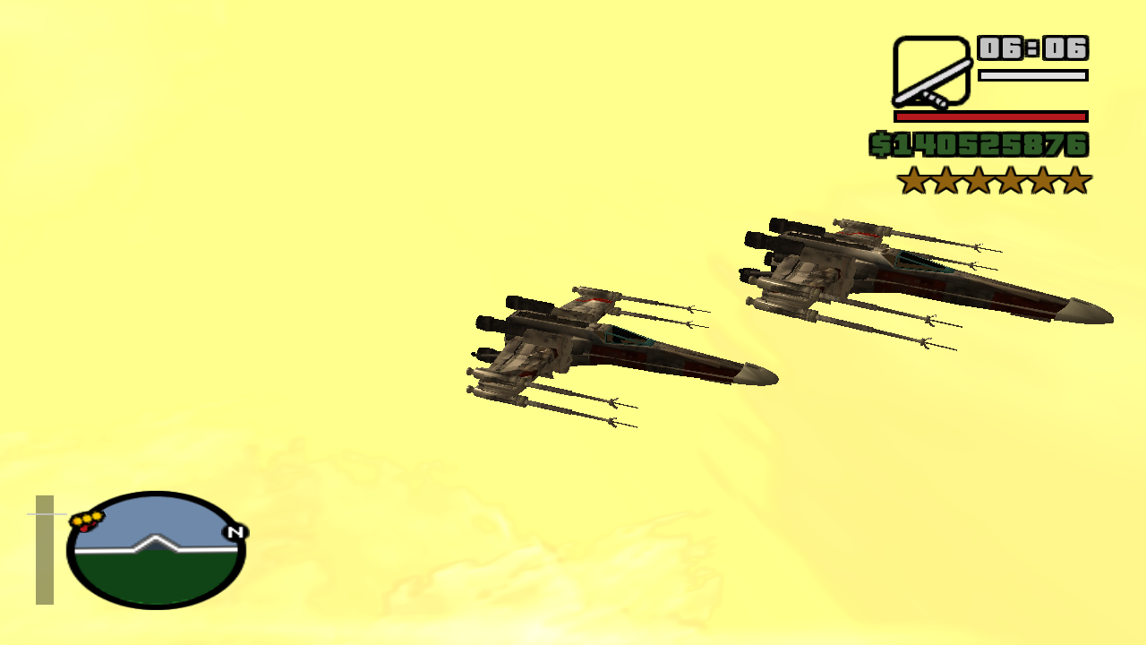 GTA SA X-wing mod