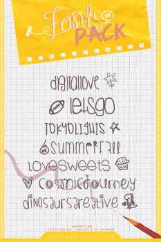 Kawaii Fonts - Pack #05