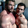 Chris Hemsworth and Henry Cavill - Muscle Love