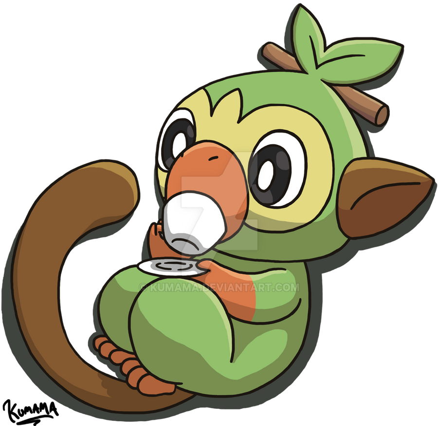 Pokemon: Grookey by Kumama on DeviantArt