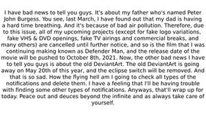 Bad news about my father and more