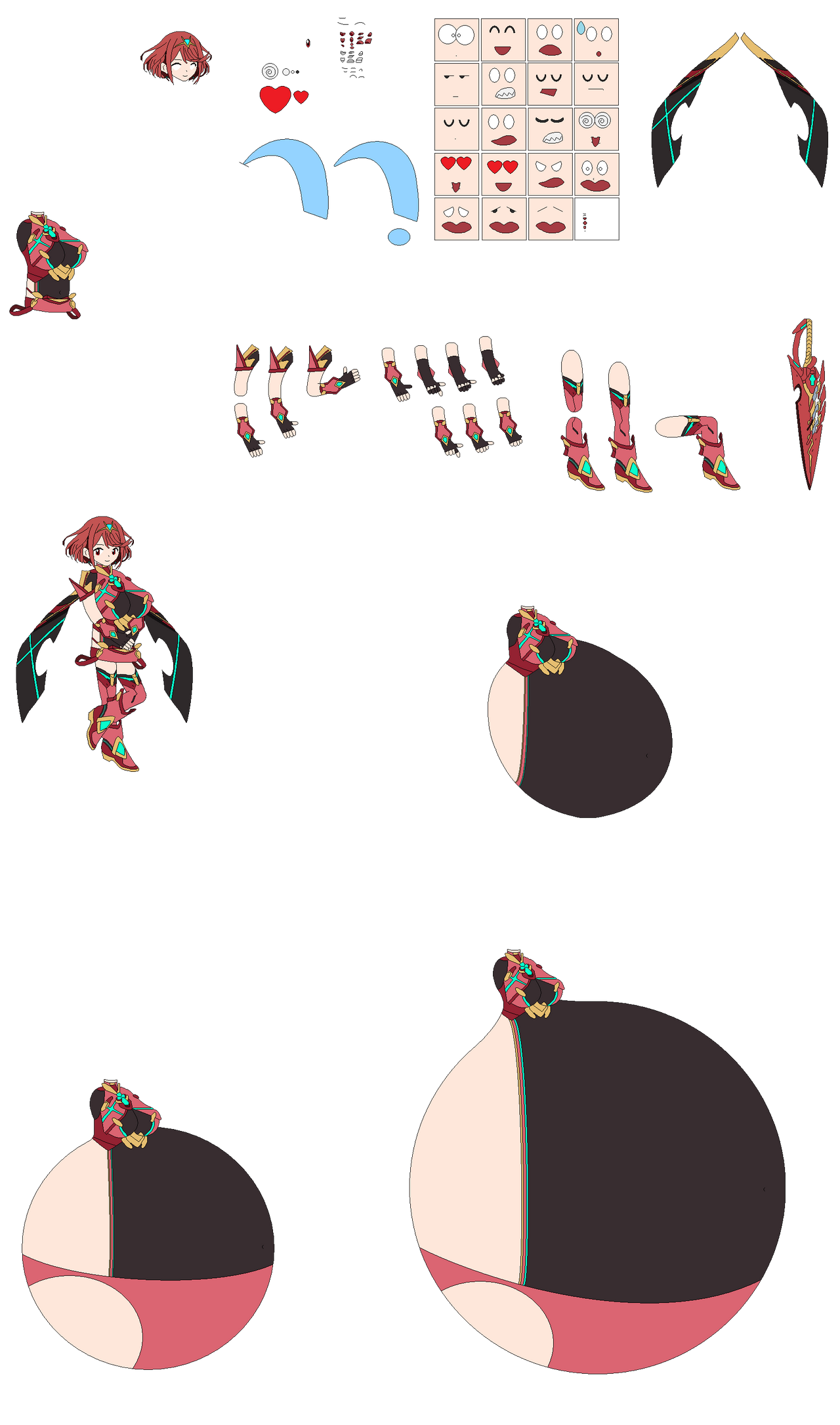 Character Builder Pyra by JulioTheInkling on DeviantArt