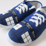 Handpainted Shoes Tardis Doctor Who