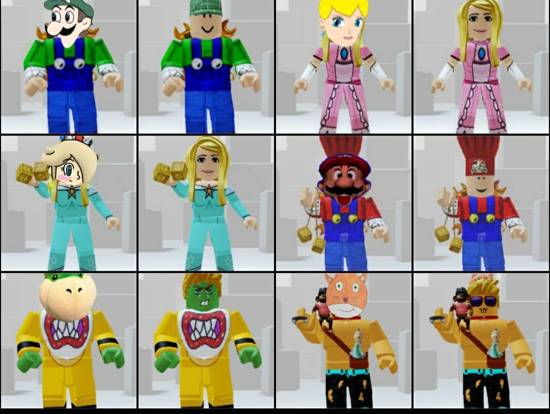 Super Mario Characters And Myself In Roblox By Captain Cat101 On Deviantart - mario on roblox