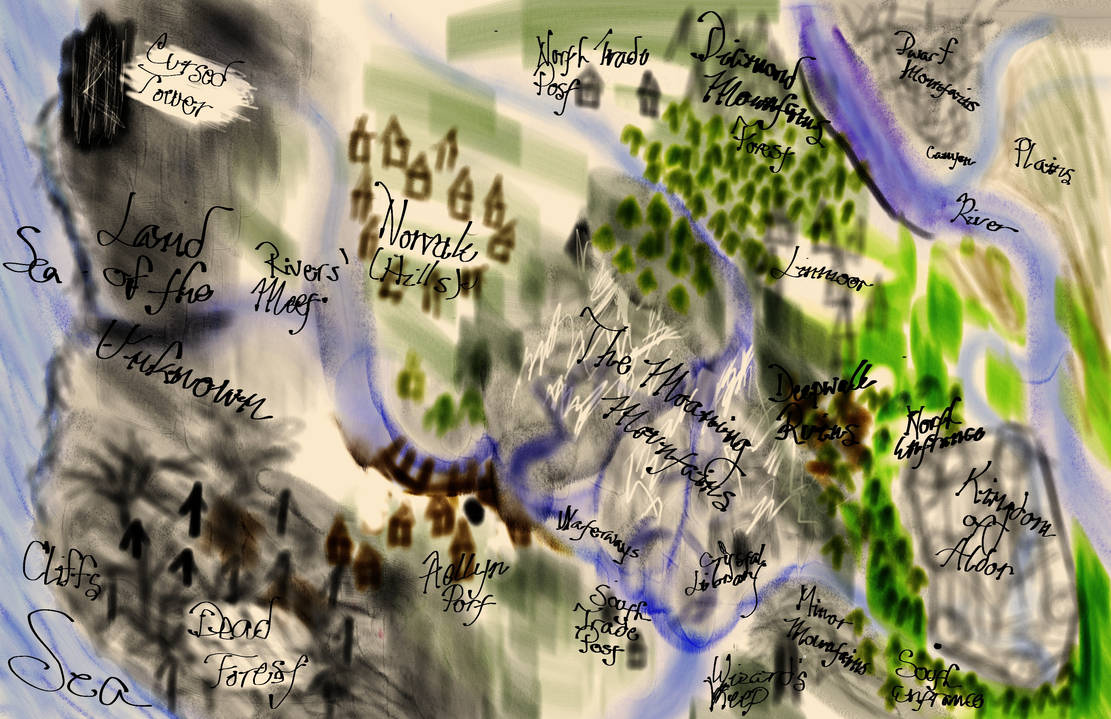 The Blue Flame Concepts: World Map by brynhildr13 on DeviantArt