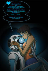 Happy Valentines Day Wheatley+Chell by JasmineAlexandra