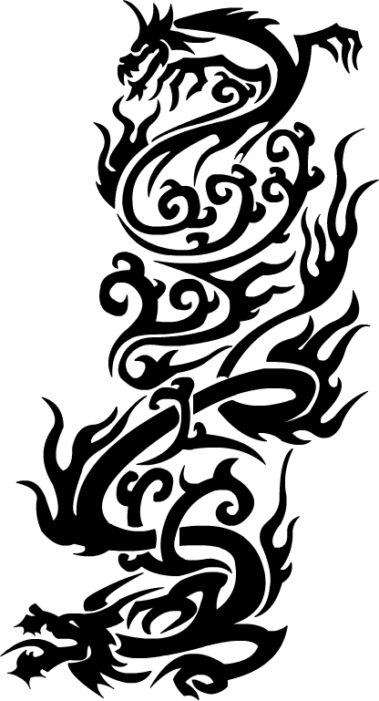 Dragon Tribal Design by abbott567