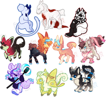 Mini Sticker Style Commissions - batch 3